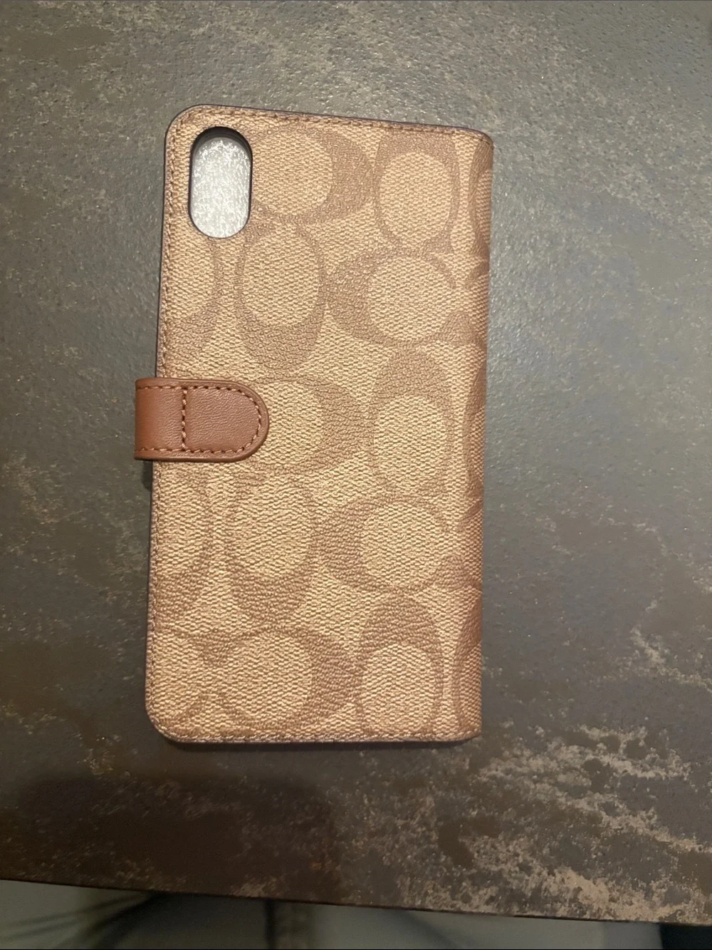 COACH iPhone XS Max Folio Case in Signature Canvas